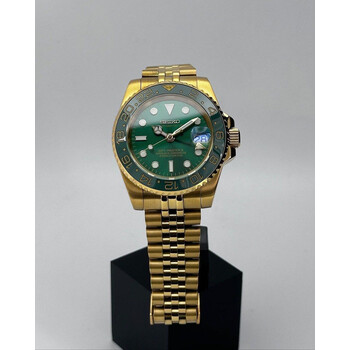 Custom Seiko Mod •  Green Gold GMT-Master II • 40mm